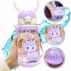 Textilomanie Detská plastová fľaša so slamkou UNICORN 600 ml