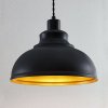 Lindby Vintage závesná lampa Albertine, kovová, čierna - 9624351