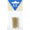 Vlásenky do vlasov hladké, farba zlatá 4,5 cm, 20 ks