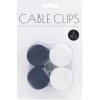Organizér na káble (4ks) biele/čierne