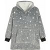 Mikina Gordon TV s kapucňou, hviezdy, sivá