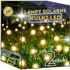 Solárna lampa zapichovacia Eddcom biela 72 cm 2 ks