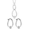 Strieborný set náušnice + náhrdelník Fiorelli Silver Z1696