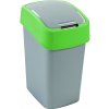 CURVER FLIP BIN 25L Odpadkový kôš 47 x 26 x 34 cm strieborná/zelená 02171-P80