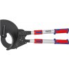 Knipex 95 32 100 - Kliešte na káble (račňový mechanizmus) s teleskopickými rukoväťami s multi-komponentnými úchopmi 680 mm