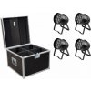 Eurolite Set 4x LED PAR-64 HCL 12x10W bk + Case PRO