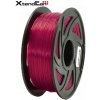 XtendLAN PETG 1,75mm priehľadný červený 1kg (3DF-PETG1.75-TRB 1kg)