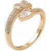 Nefertitis Dámsky pozlátený prsteň kubická zirkónia Kvapka NF56869 - 54 mm (US 7)