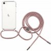 FIXED Pure Neck transparentný kryt so šnúrkou pre iPhone SE (2020/2022) / 8 / 7 - zlatoružový FIXPUN-100-PI - možnosť vrátiť tovar ZADARMO do 30tich dní