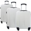 Cestovné kufre - sada troch kusov, XL,M,S na kolieskach Puccini biele Paris