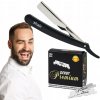 Holičská britva na holenie xhair Sada so žiletkami - polovičky Derby Premium