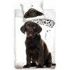 TipTrade Bavlnené obliečky 140x200 + 70x90 cm - Šteniatko Hnedý labrador