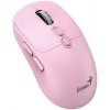 Genius NX-8080S BT Myš, bezdrátová, optická, 1600DPI, 7 tlačítek, tichá, Copilot, 2,4GHz, Bluetooth 5.3, růžová