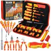 Black Súprava náradia pre elektrikárov 1000V 11ks 28719