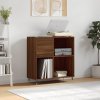 vidaXL Skrinka na platne hnedý dub 84,5x38x48 cm kompozitné drevo 831771