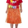 Rappa Sukňa Hawaii detská 45 cm oranžová