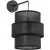 TK Lighting Calisto nástenná lampa 1x15 W čierna 5955