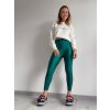 Lesklé sťahujúce legíny GIGI-SIM Fashion Farba: Zelená, Veľkosť: M