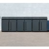 Westmann Moderna oceľový box pre odpadkové koše 6 x 240 l antracit 83 x 417 x 135 cm