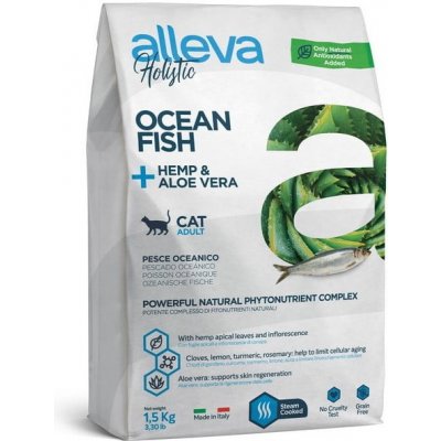 Alleva HOLISTIC cat ocean fish cannabis & aloe 10 kg