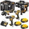 Sada 4 nástrojov DeWalt DCK422P3T 18V: DCG405, DCD796, DCF887, DCH172