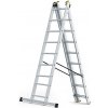 Multifunkčný hliníkový rebrík 3x9 priečok PRO (max.150 kg)
