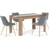 BONTEC Jedálenský set s 2 stoličkami, 138x80x75cm, mdf, dub sonoma, B140SONCT394GREY Farba: Prírodné