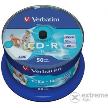 Verbatim CD-R 700MB 52x, 50ks