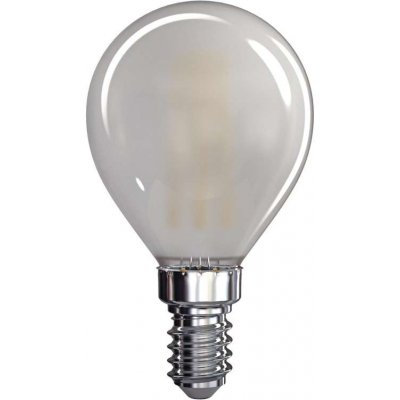 Emos LED žiarovka Filament Mini Globe matná 4W E14 teplá biela