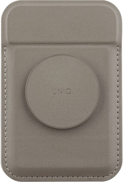 UNIQ FLIXA MAGNETIC CARD HOLDER AND POP-OUT GRIP-STAND - FLINT sivé sivé