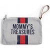 Childhome puzdro na zips s putkom Mommys Treasures Grey Stripes Red/Blue