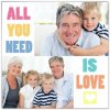 All you need is love Fotopanel aluminiowy 30x30