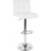 Barová stolička ARAKO strieborná / biela