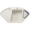 Blanco Delta II-F s excentrom, s nerezovou miskou biela soft 527056