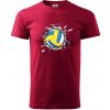 Volejbal lopta v triku - Klasické pánske tričko vyššej gramáže - M ( Marlboro červená )