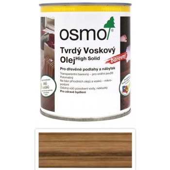 Osmo 3073 Tvrdý voskový olej 0,75 l Hnedá zem