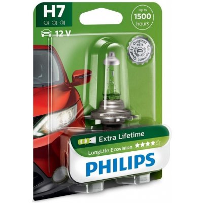 Philips Autožiarovka Philips ECOVISION 12972LLECOB1 H7 PX26d/55W/12V P2448 + záruka 3 roky zadarmo