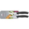 Victorinox Swiss Classic Súprava nožov s hladkou čepeľou 2-dielna čierna