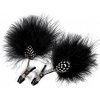 GP FEATHER NIPPLE CLAMPS (čierne štipce na bradavky)