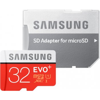 Samsung EVO+ microSDHC 32GB UHS-I U1 + adapter MB-MC32DA/EU