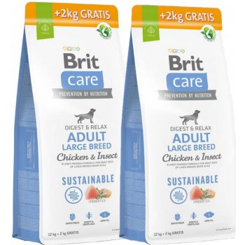 Brit Care Dog Sustainable Adult Large Breed Chicken & Insect 2 x 13kg