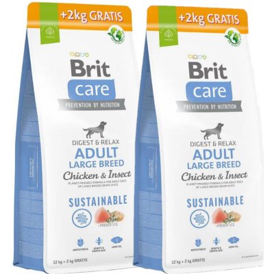 Brit Care Dog Sustainable Adult Large Breed Chicken & Insect 2 x 13kg