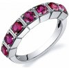 Eppi Rubínový eternity prsteň zo striebra Bagye R34585