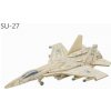 RoboTime 3D drevená skladačka Ruská stíhačka SU27