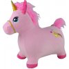 Skákací kôň ružový jednorožec, so zvukom koňa