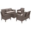 Venus Veľká 7-miestna súprava záhradného nábytku hnedá