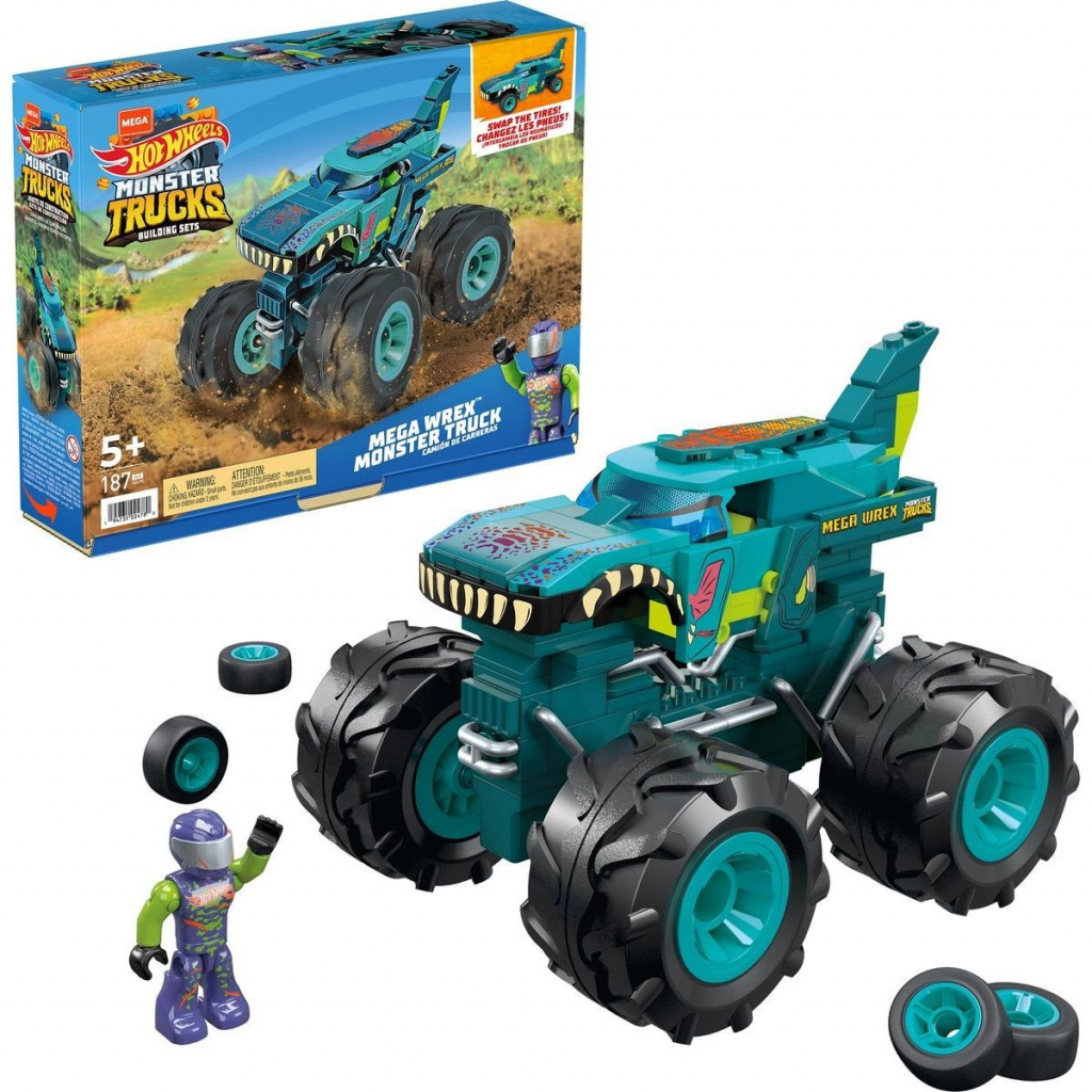 Mattel Hot Wheels Monster trucks velký truck Mega Wrex