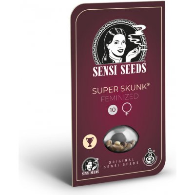SENSI SEEDS Super Skunk semena neobsahují THC 25 ks