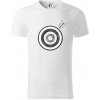 Terč na lukostreľbu - Tričko z organickej bavlny - 3XL ( Biela )