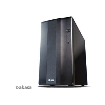 AKASA AK-BKCSE-05 Omega case / bez zdroja / ATX / USB 2.0 / HD audio / čierna (AK-BKCSE-05)